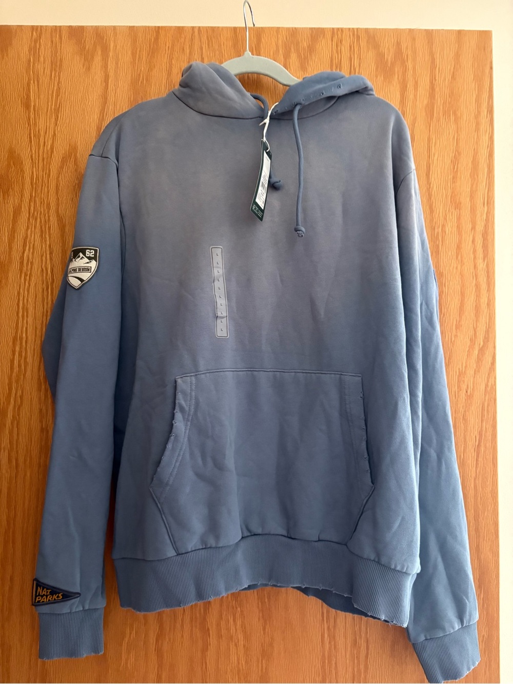 Alpine Design Slate Blue distressed Pullover Hoodie